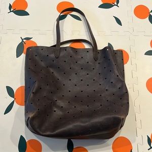 Perforated Madewell Transport Tote